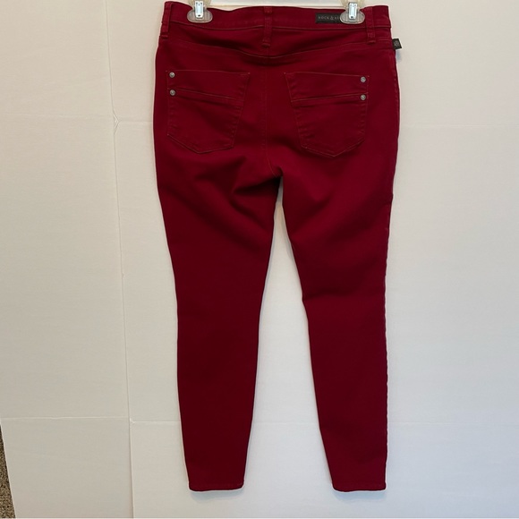 Rock & Republic Kashmiere Skinny Red Jeans Sz 10M - Picture 2 of 10